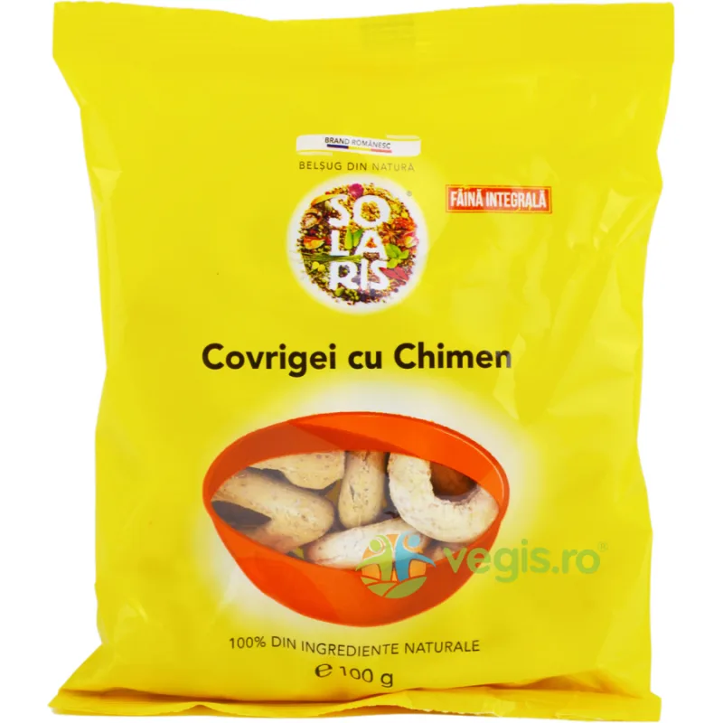 Covrigei din Faina Integrala cu Chimen 100g SOLARIS — preț și oferte