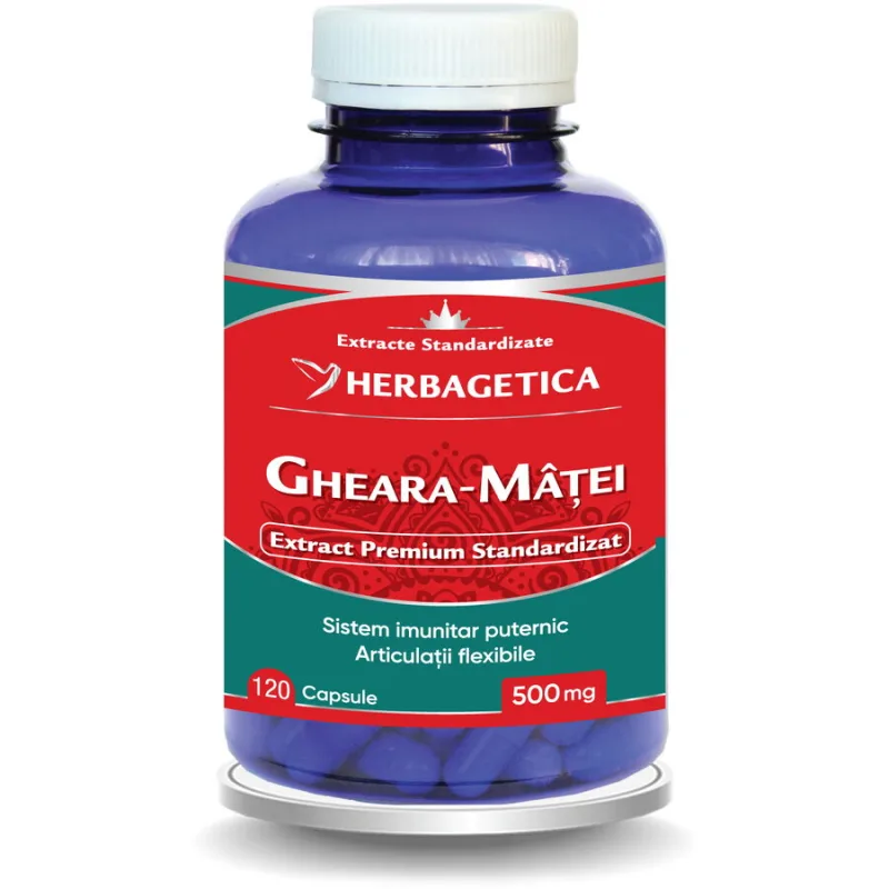 Gheara Matei Extract Standardizat 120cps HERBAGETICA — preț și oferte