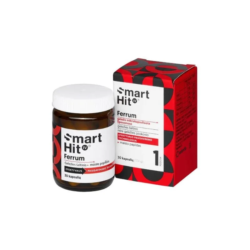 SmartHit IV Fier microincapsulat, 30 capsule, Valentis — preț și oferte