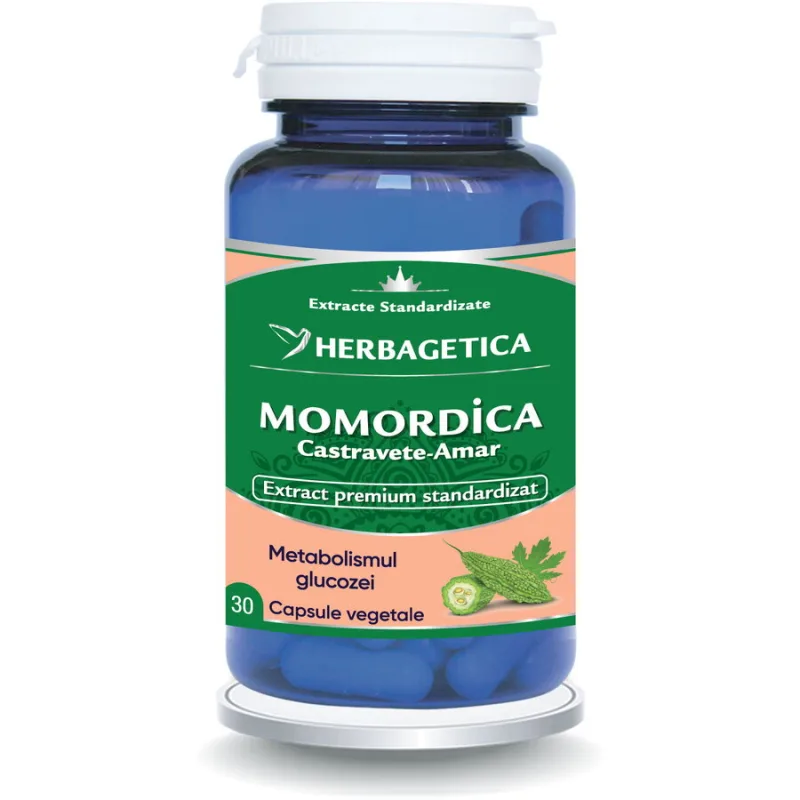 Momordica Extract de Castravete Amar 30cps HERBAGETICA — preț și oferte