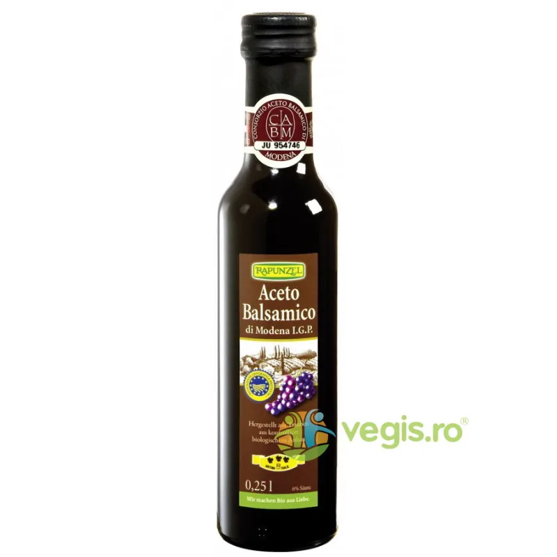 Otet Balsamic Di Modena I.G.P. Ecologic/Bio 250ml Rapunzel — preț și oferte