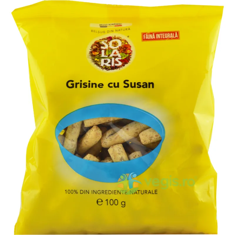 Grisine din Faina Integrala cu Susan 100g SOLARIS — preț și oferte