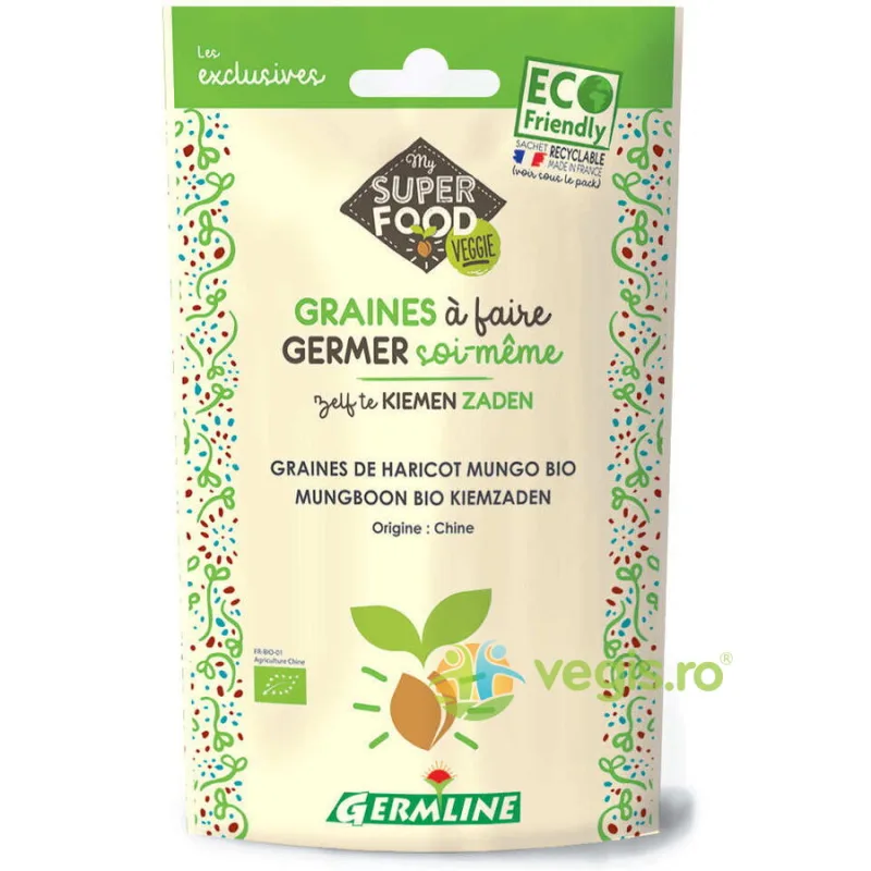 Seminte de Fasole Mung pentru Germinat Ecologice/Bio 200g GERMLINE — preț și oferte