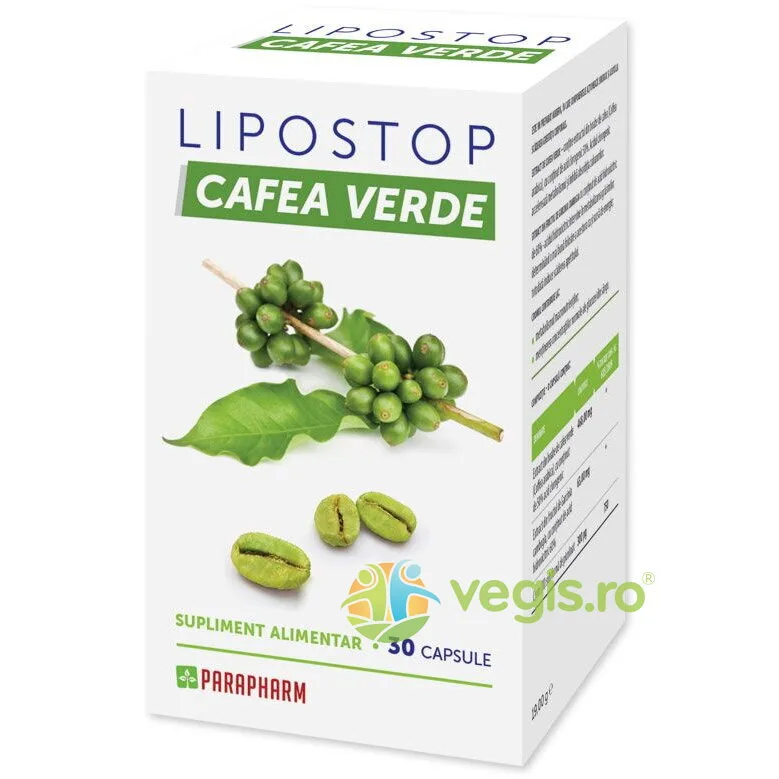 Lipostop cu Extract de Cafea Verde 30cps Quantum Parapharm — preț și oferte