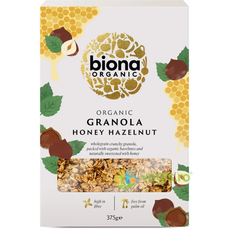 Granola cu Miere si Alune Ecologica/Bio 375g BIONA — preț și oferte