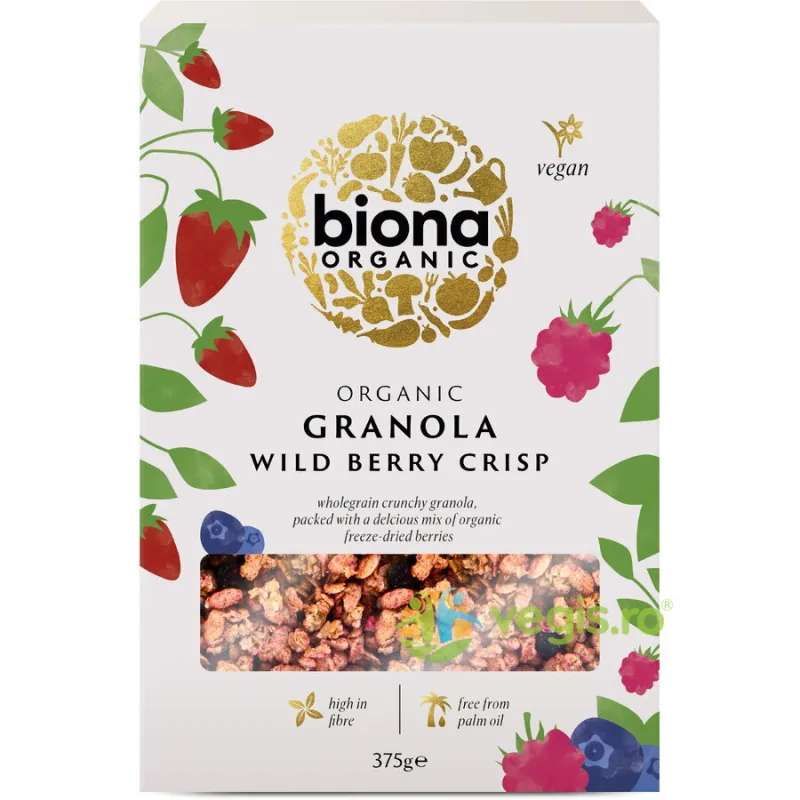 Granola cu Fructe de Padure Ecologica/Bio 375g BIONA — preț și oferte