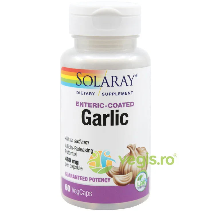 Garlic (Usturoi) 500mg 60cps Secom, Solaray — preț și oferte