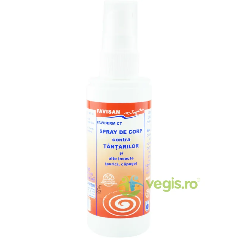 Spray de Corp Contra Tantarilor 100ml Favisan — preț și oferte