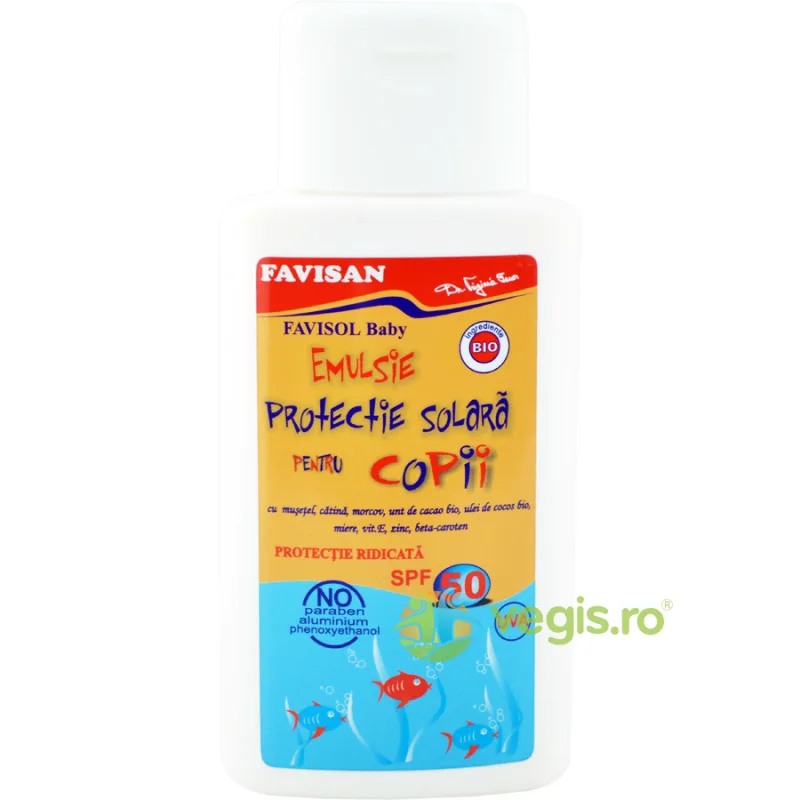 Emulsie Protectie Solara pentru Copii SPF50 150ml Favisan — preț și oferte