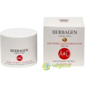 Crema Antirid si Depigmentare cu Extract de Melc A&D 50ml