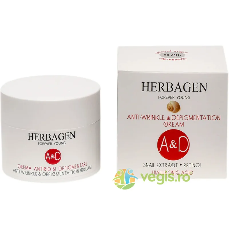 Crema Antirid si Depigmentare cu Extract de Melc A&D 50ml — preț și oferte