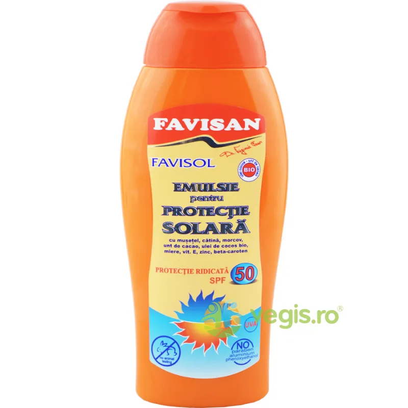 Emulsie pentru Protectie Solara SPF50 Favisol  250ml Favisan — preț și oferte