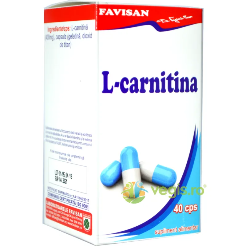 L-Carnitina 40cps Favisan — preț și oferte