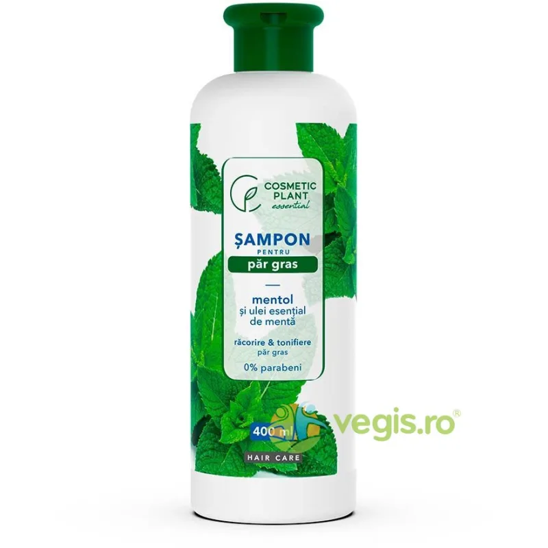 Sampon pentru Par Gras cu Mentol 400ml COSMETIC PLANT — preț și oferte