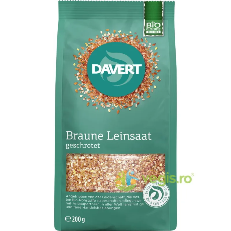 Seminte de In Zdrobite Ecologice/Bio 200g DAVERT — preț și oferte