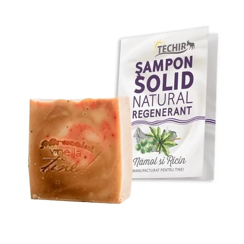 Sampon solid natural regenerant namol si ricin, 120g, Techir TECHIRGHIOL FARMA COSMETICS — preț și oferte