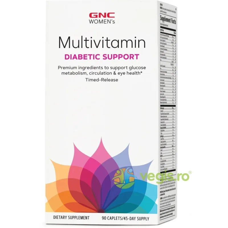 Complex de Multivitamine Suport Diabetic pentru Femei 90tb cu eliberare prelungita GNC — preț și oferte