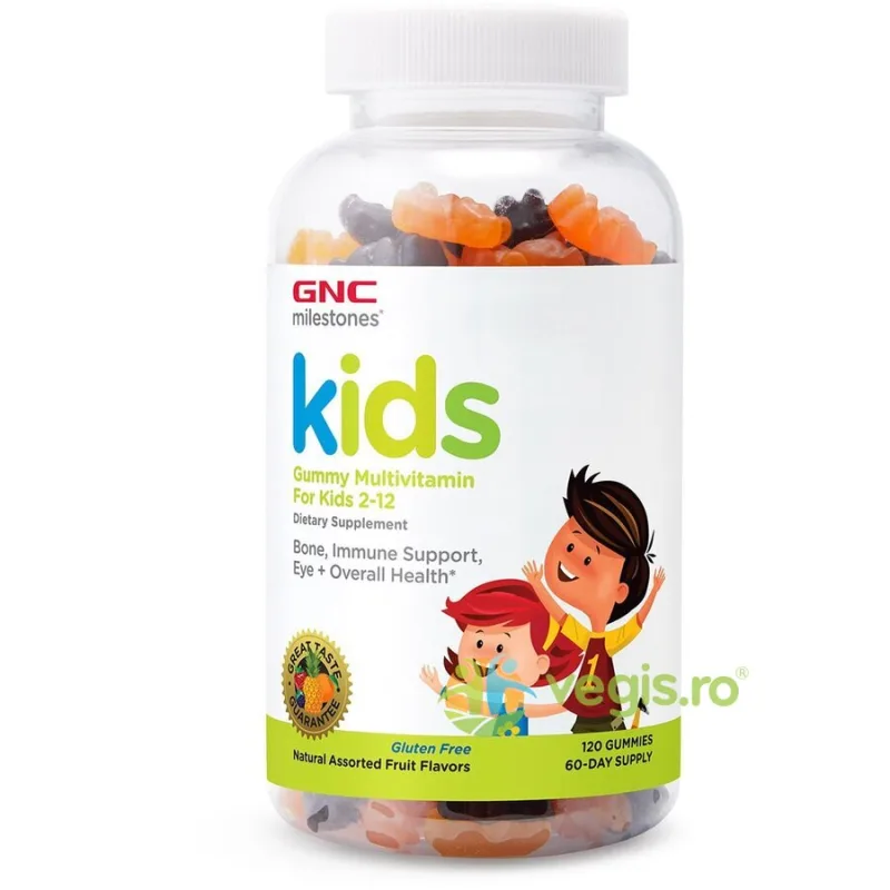 Multivitamine Jeleuri pentru Copii 2-12 Ani Milestones Kids 120buc GNC — preț și oferte