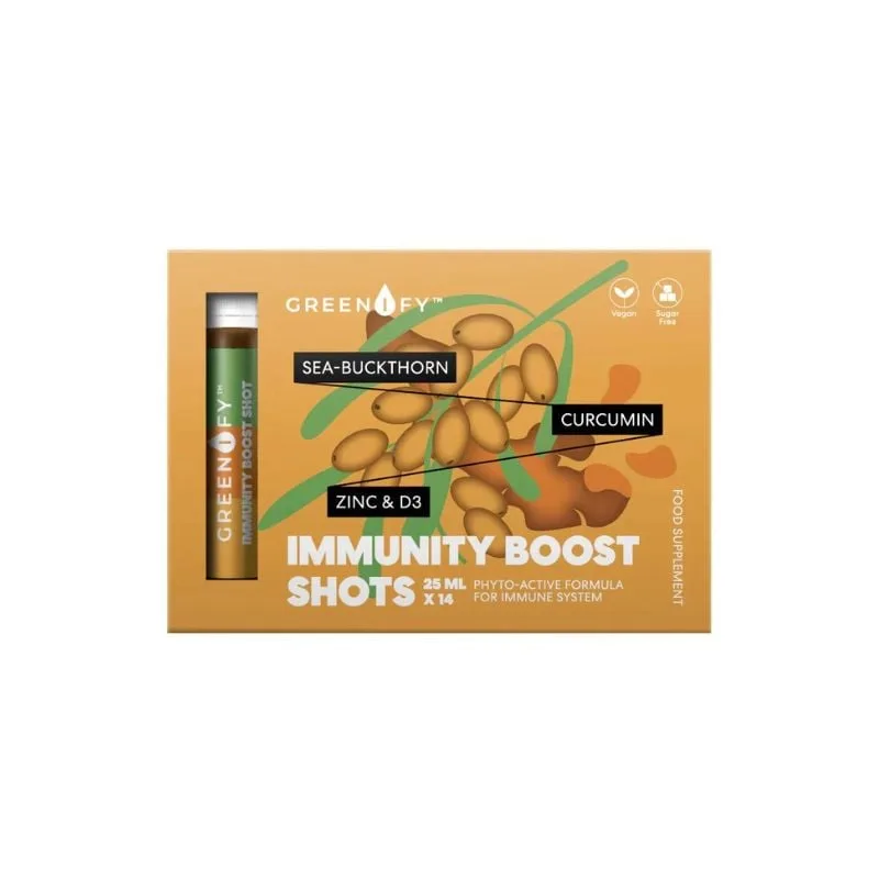 Greenify Immunity boost Shots pentru imunitate, 14 bucati x 25 ml, Valentis — preț și oferte