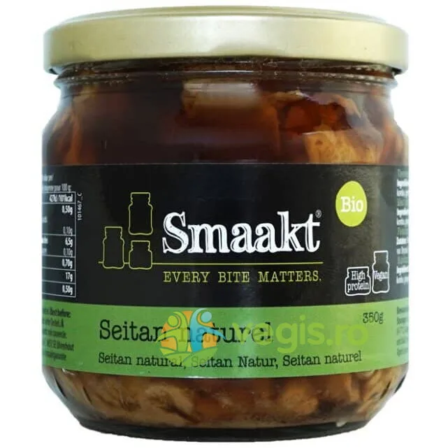 Seitan Natural Ecologic/Bio 350g SMAAKT — preț și oferte
