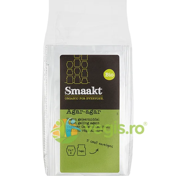 Agar Agar Pudra Ecologic/Bio 5x7g SMAAKT — preț și oferte