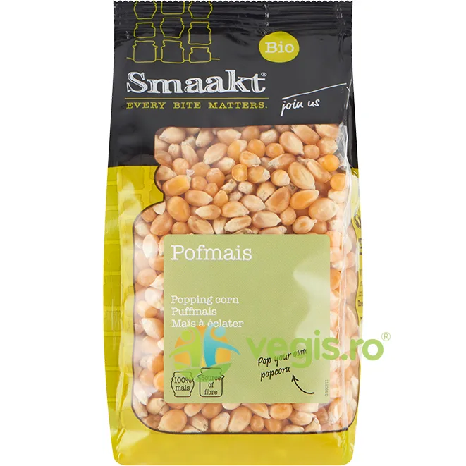 Porumb pentru Popcorn Ecologic/Bio 400g SMAAKT — preț și oferte