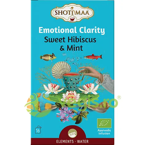 Ceai cu Hibiscus si Menta Emotional Clarity Elements Ecologic/Bio 16dz Shotimaa — preț și oferte