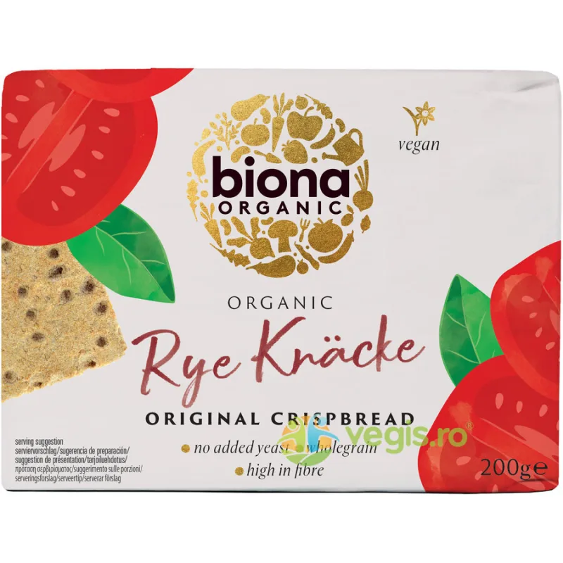 Felii Crocante din Secara Integrala Ecologice/Bio 200g BIONA — preț și oferte