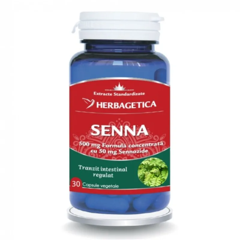 Senna, 30 capsule, Herbgetica HERBAGETICA — preț și oferte