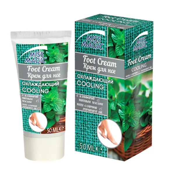 Crema pentru picioare cu camfor si ulei de menta Miss Magic | 50 ml — preț și oferte