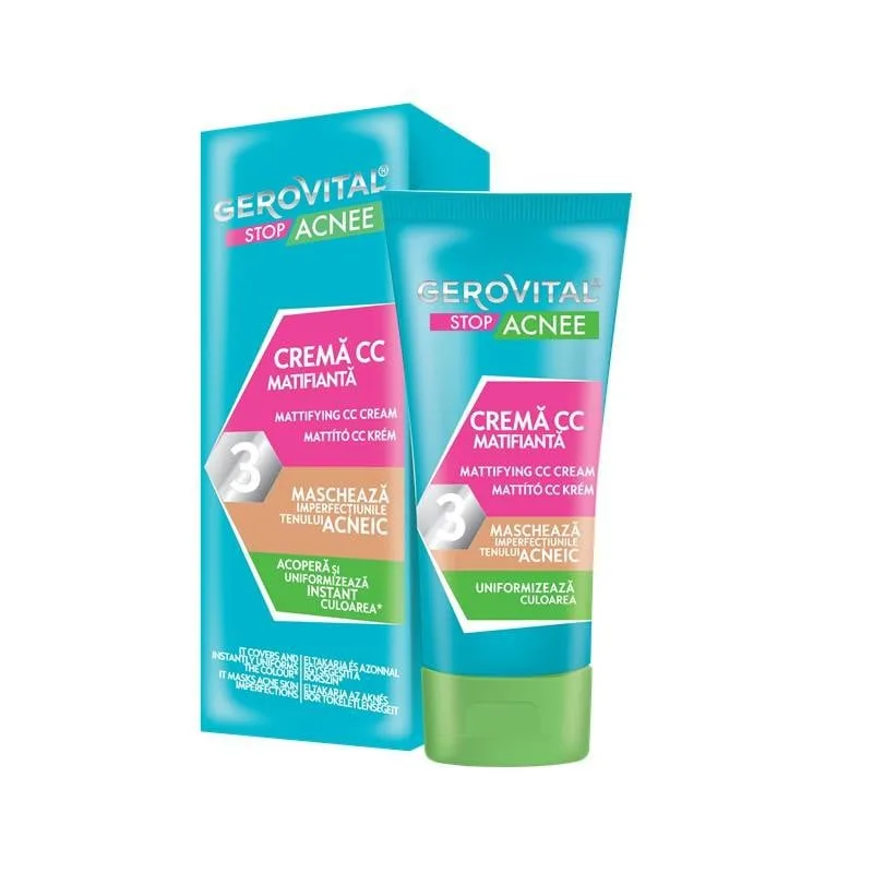 Crema CC matifianta Stop Acnee, 30ml, Gerovital FARMEC — preț și oferte