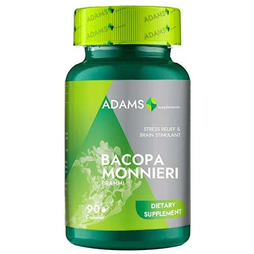 Bacopa Monieri 350mg, 90cps, Adams Supplements — preț și oferte