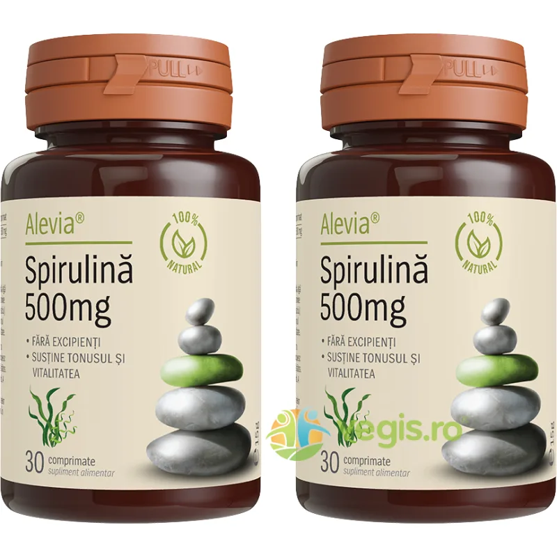 Pachet Spirulina 500mg 30cps+30cps ALEVIA — preț și oferte