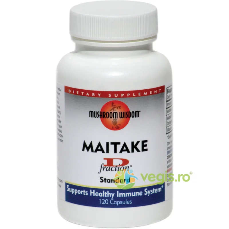 Maitake D-Fraction 120cps Secom, MUSHROOM&nbsp;WISDOM — preț și oferte