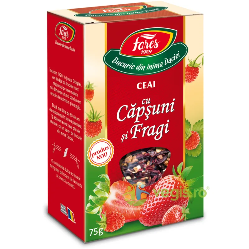 Ceai de Capsuni si Fragi 75g FARES — preț și oferte