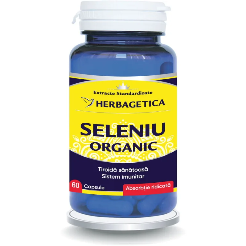 Seleniu Organic 60cps HERBAGETICA — preț și oferte