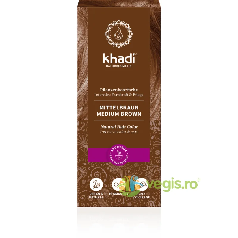 Vopsea de Par Naturala Saten Mediu 100g Khadi — preț și oferte