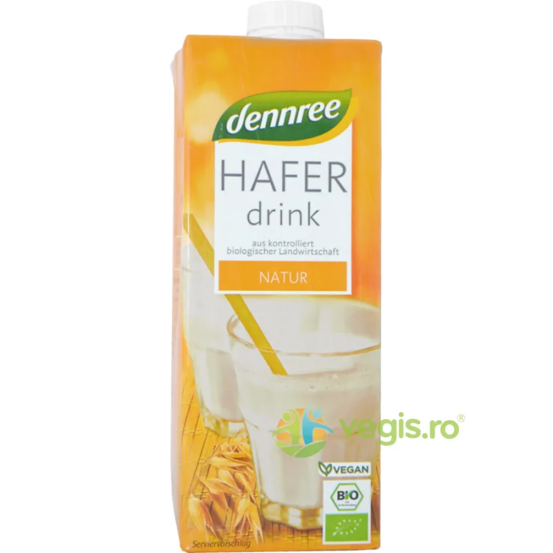 Bautura de Ovaz Integral fara Lactoza Ecologic/Bio 1L Dennree — preț și oferte
