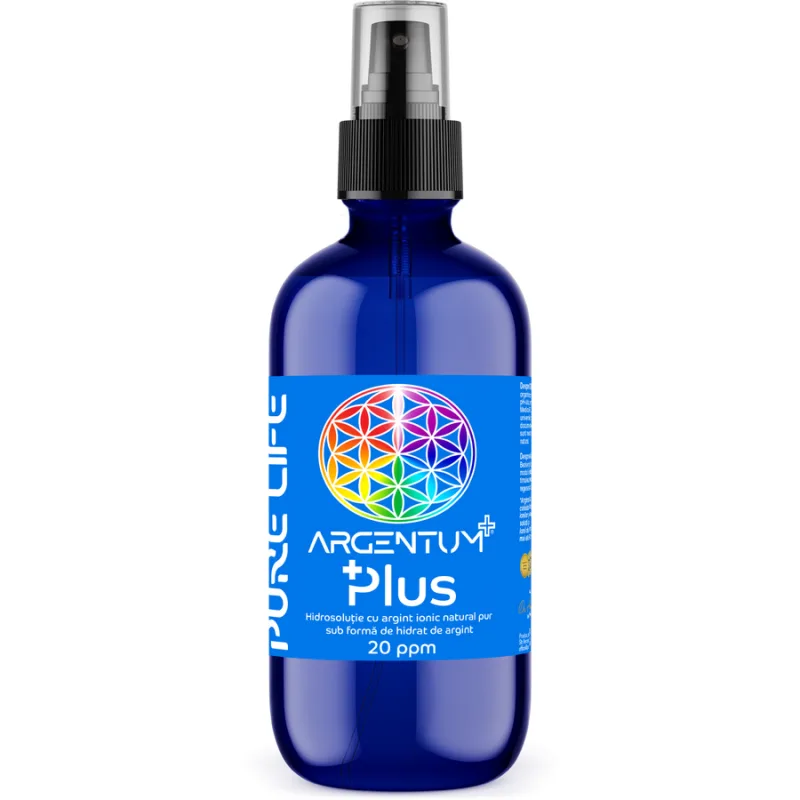 Argentum PLUS 20ppm cu Pulverizator 120ml PURE LIFE — preț și oferte