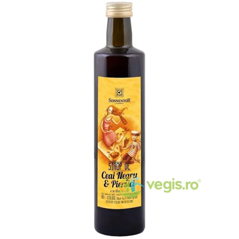 Sirop Ice Tea cu Ceai Negru si Piersici fara Zahar Ecologic/Bio 500ml SONNENTOR — preț și oferte