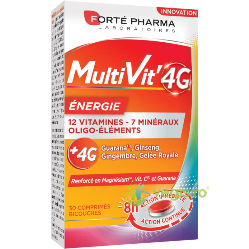 Multivit 4G Energie 30cpr Forté Pharma — preț și oferte
