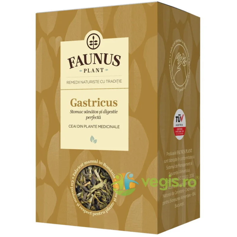 Ceai Gastricus (Stomac Sanatos si Digestie Perfecta) 90g FAUNUS PLANT — preț și oferte
