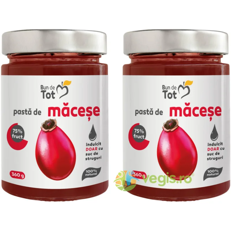 Pasta de Macese fara Zahar 360g+360g BUN DE TOT — preț și oferte