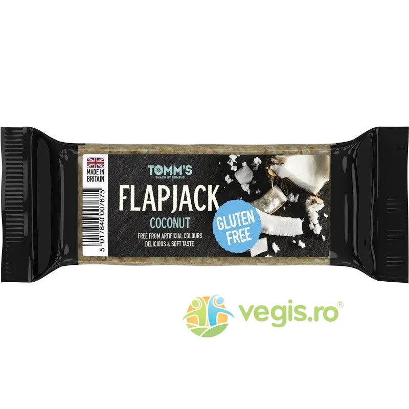 Baton Energizant cu Nuca de Cocos fara Gluten Flapjack Tomm's 100g BOMBUS — preț și oferte