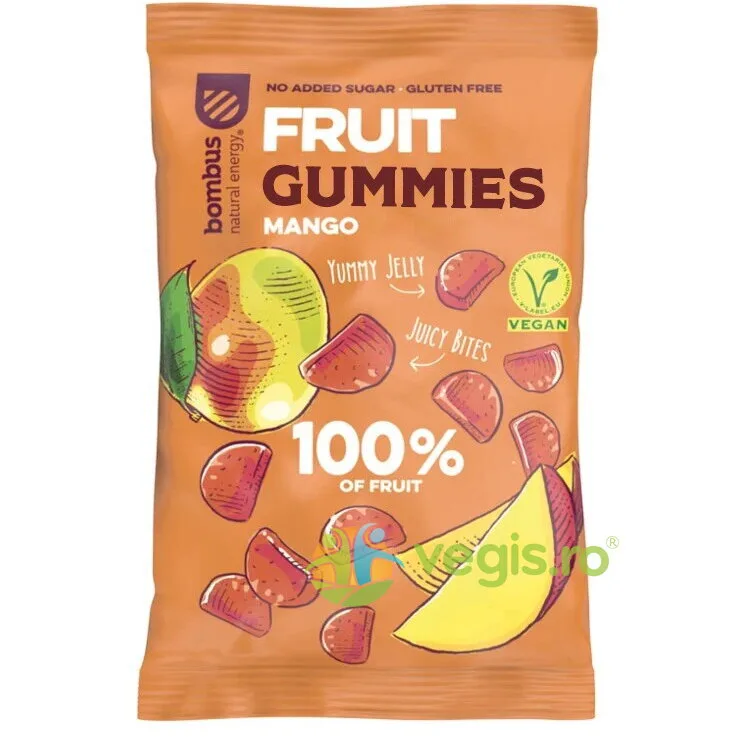 Jeleuri de Fructe cu Mango fara Gluten 35g BOMBUS — preț și oferte