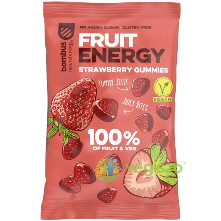 Jeleuri de Fructe cu Capsuni fara Gluten 35g BOMBUS — preț și oferte