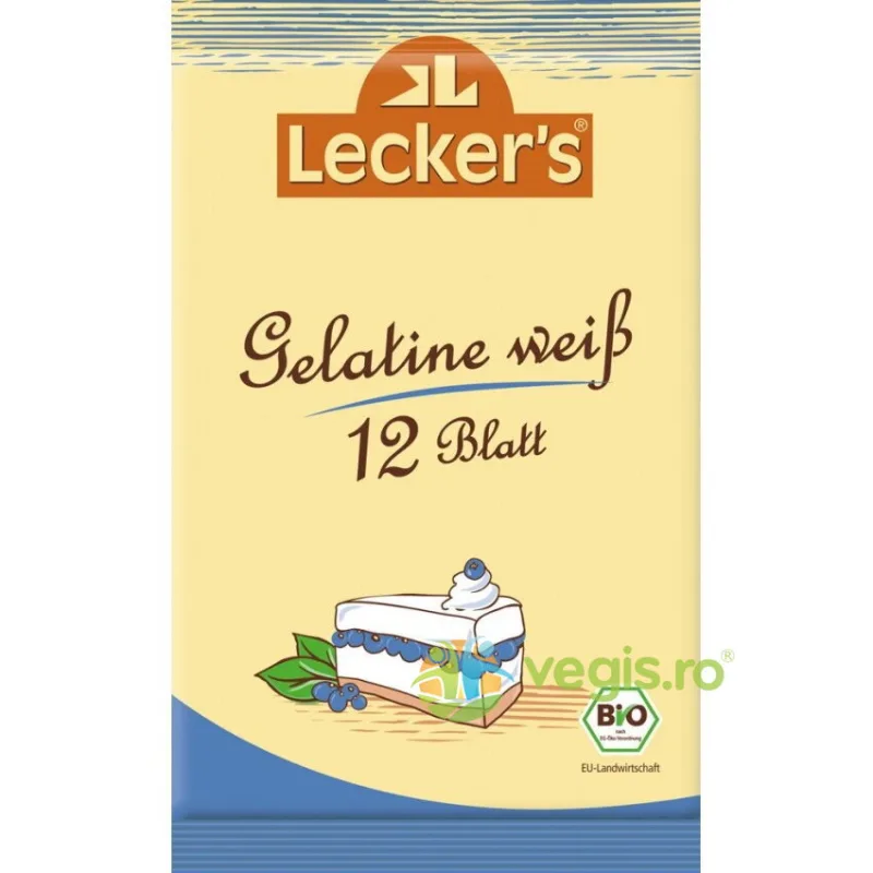 Gelatina Alba 12 Foi Ecologica/Bio 20g LECKER,S — preț și oferte
