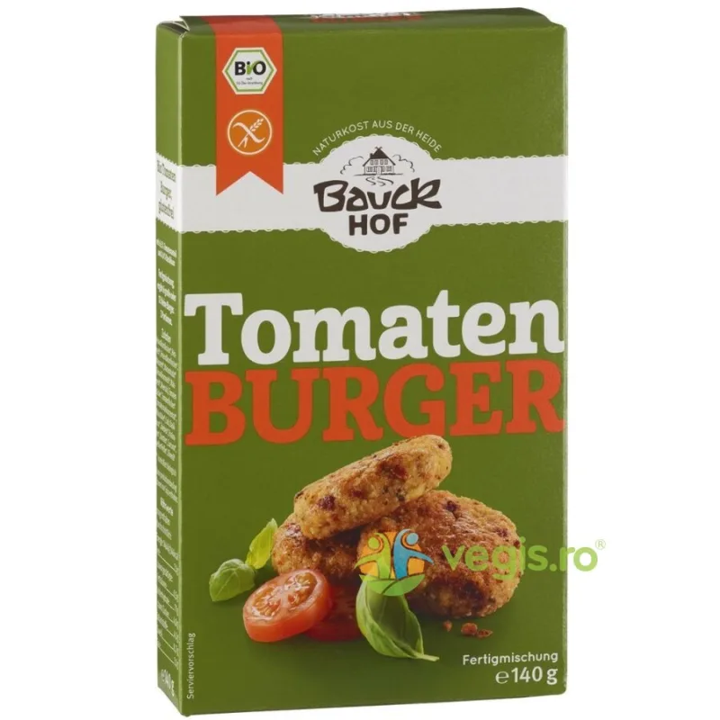 Mix pentru Burgeri cu Tomate si Busuioc fara Gluten Ecologic/Bio 140g BAUCKHOF — preț și oferte