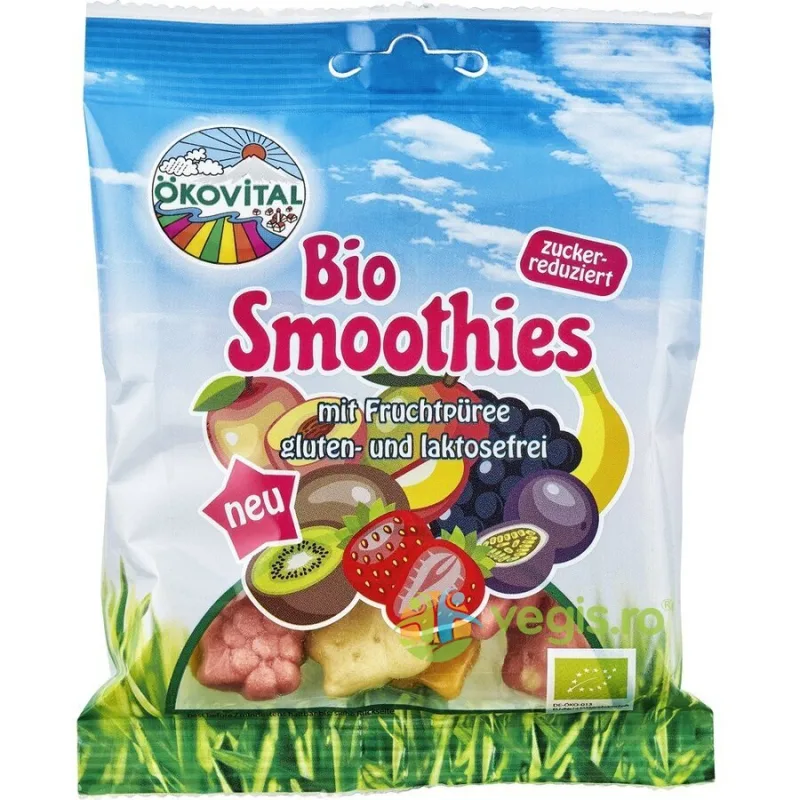 Jeleuri din Piure de Fructe fara Gluten Ecologice/Bio 80g OKOVITAL — preț și oferte