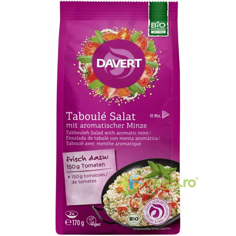 Salata Taboule cu Menta Ecologica/Bio 170g DAVERT — preț și oferte